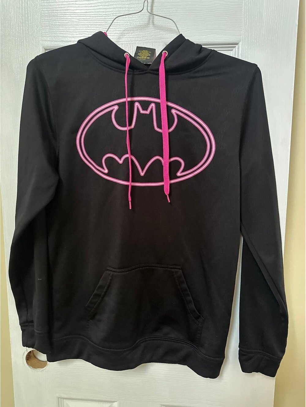 Pink and black Batman hoodie size xl
